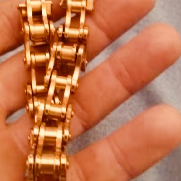 Punk Rock Biker 316L Stainless Steel Mens Bracelet 8” Watchmaker Bracelet